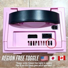 PINK Nintendo GameCube Console + Game Boy Player REGION FREE x2 Controllers 001