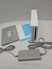 nintendo wii console rvl-001 Power Supply, + Wii Fit And Wii Fit Board Tested