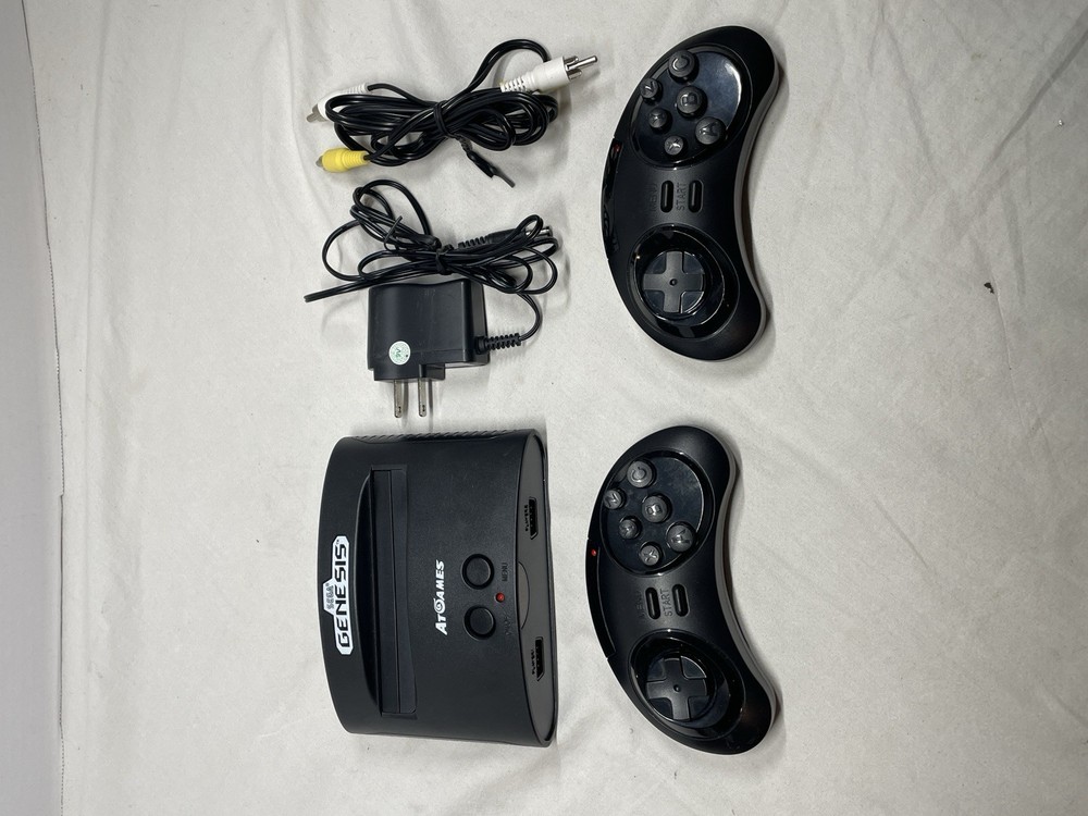 AtGames Sega Genesis Classic Game Mini Console 80 Built-in Games W 2 Controllers