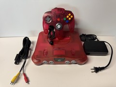 Nintendo 64 N64 Funtastic Watermelon Red Console + Controller & Expansion Pak!