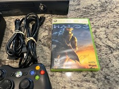 Xbox 360 S Model 1439 4 GB Black Console Bundle:Controller,Cables,Game