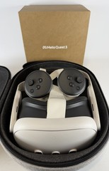 META OCULUS QUEST 3 128GB HEADSET & CONTROLLERS + CASE *TESTED & WORKING*