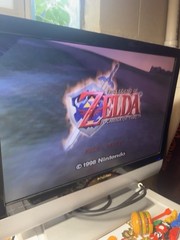 Tested Nintendo 64 Console With Two Controllers and Memory Card