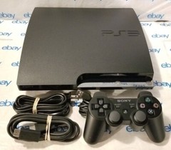 Sony PlayStation 3 PS3 Slim Console 160GB (2501A) w/Controller & Cables Working!
