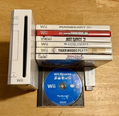 Nintendo Wii RVL-001 512MB Home Console White Bundle Tested & Working