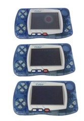 Bandai WonderSwan Color set of 3 Crystal Blue Console for parts repair not test