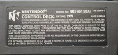 Nintendo 64 NUS-001 (USA) Console For Parts/Repair-Powers On, Cords & Controller