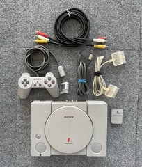 Sony PlayStation PS1 SCPH-1001 Console Bundle OEM Controller Memory Card Tested