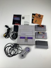 Super Nintendo Entertainment System Bundle: Console, Cords, Controller, Games