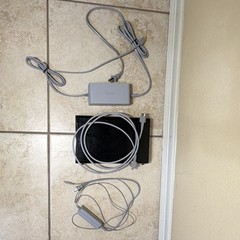 Nintendo Wii U 32GB Black Console + GamePad, Sensor Bar, Cables, Stands