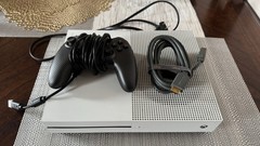 Microsoft Xbox One S 500GB White Console w/ Wired Controller & HDMI/Power Cord