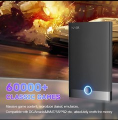 Retro Game Console 500gb HDD – External Gaming Hard Drive w/ 60000+ Video Games
