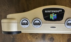 Nintendo 64 Gold Toys R Us Console W/Controller & Games (Tested/Wires Included)