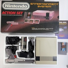 NES Nintendo Entertainment System Console Action Set Complete CIB Box W Mario