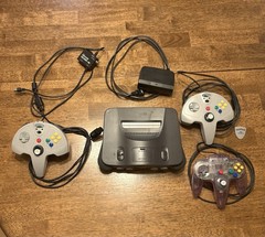 Nintendo 64 Video Game Console + 3 Controllers