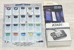 Atari 5200 Video Game Console Black System 4 Ports and Wico controller bundle