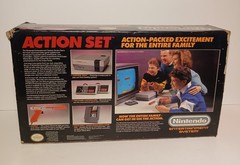 Nintendo NES Action Set w/ Console, 1 Controllers, Zapper, Cords, x2 Games