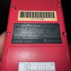 Nintendo Game Boy Color Console GBC CGB-001 – Berry Red – 100% OEM- Tested Works
