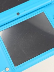 Nintendo DSi TWL-001 Bright Blue Color w/ Charger & Space Invaders Working