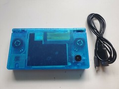 Nintendo DSi clear blue Handheld System+ charger