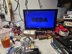 AtGames Sega Genesis Home Console Black Built-In Games Composite RCA NTSC-U/C