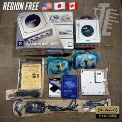 Nintendo GameCube Enjoy Plus Pack Platinum Silver Region Free CIB Tested MINT
