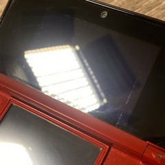 Nintendo 3DS CTR-001 Red Handheld Console w/ Charger & 2 Games Bundle See Pics