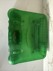 Vintage N64 Funtastic Jungle Translucent GREEN Nintendo-64 Gaming Console System
