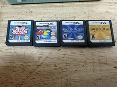 Nintendo DS lite Ice blue Tested Stylus, gba cover, Charger, 4 Games.