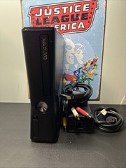 Microsoft Xbox 360 S Slim Black Console Model 1439 Power Supply AV Tested