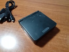 Nintendo Game Boy Advance GB SP Handheld Console – Onyx Black + Charger *TESTED*