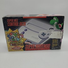Nintendo Super NES Control Deck Yoshi&rsquo;s Island Console With Box Tested