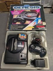 SEGA Genesis 16-Bit Console Model 1 1601 in Box w/ Controller, Cords, & Sonic!