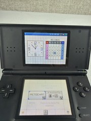 Nintendo DS Lite Onyx Black USG-001 Console Only No Charger Or Stylus Tested