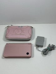 Nintendo DSI XL Metallic Rose Pink Handheld Console UTL-001 & Charger