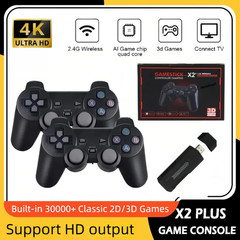 2026 X2 Plus 4K 2.4G Retro Game Stick 256G 50 Emulators PS1 N64 DC Wireless