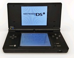 NINTENDO DSi BLACK TWL-001 HANDHELD CONSOLE ONLY ~ TESTED & WORKING ~ READ