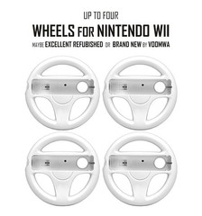 Nintendo Wii Console + HDMI + Mario Kart+ Pick 1-4 Voomwa Remotes, Wheels + USA