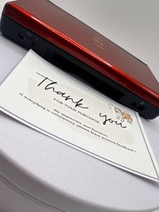Nintendo DS Lite Console W/Charger USG-001 Crimson Red/Black