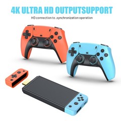 4K Retro Game Console Plug&Play 40000+ Video Game Stick +2x Wireless Controllers