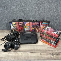 Sega Genesis Model 2 MK-1631 Console Bundle 2 Controllers 11 Games Sonic Carnage