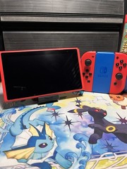 Nintendo Switch Mario Edition W/joycon Grip And 128GB SD card