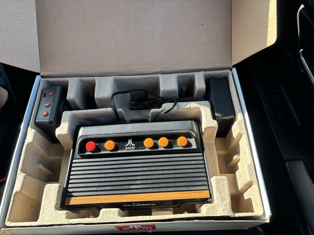 Atari Flashback 4 Black Orange Console with 75 Games & Wireless Controllers