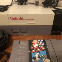 Nintendo NES Action Set Home Console – White/Gray With 2 Controllers & 2 Games