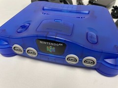 Nintendo 64 N64 Funtastic Translucent BLUE Video Game Console Bundle System 1996