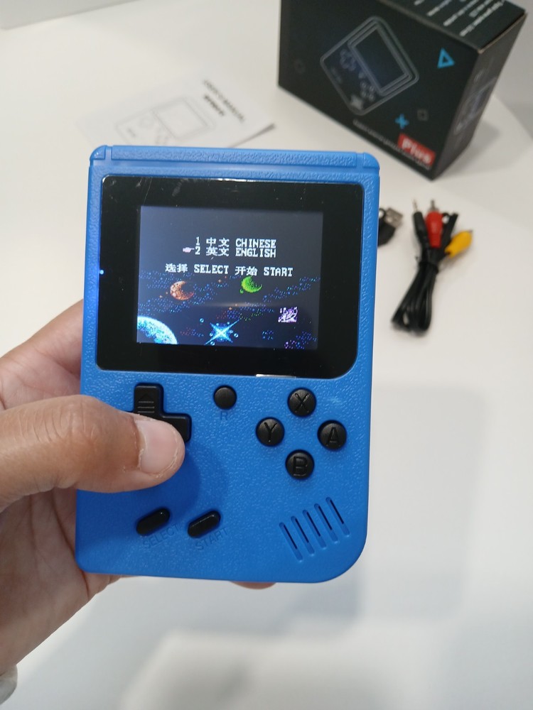 Game Box Plus Digital Game System /400 Built-In Retro Game (Color: Blue)