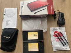 Nintendo DS Lite Crimson Handheld System – CIB, Tested/Working + Carrying Case