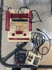 Nintendo Family Computer Famicom HVC-001 Red/Beige NTSC-J w/ RF Switch