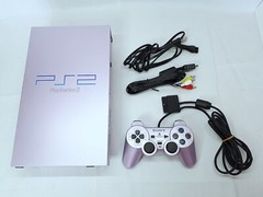 PS2 Sakura Pink Console Controller set Playstation2 NTSC-J Japan Tested