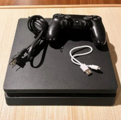 Sony PlayStation 4 Slim 500GB Black Console 1080p Wi-Fi w/ Controller Cables